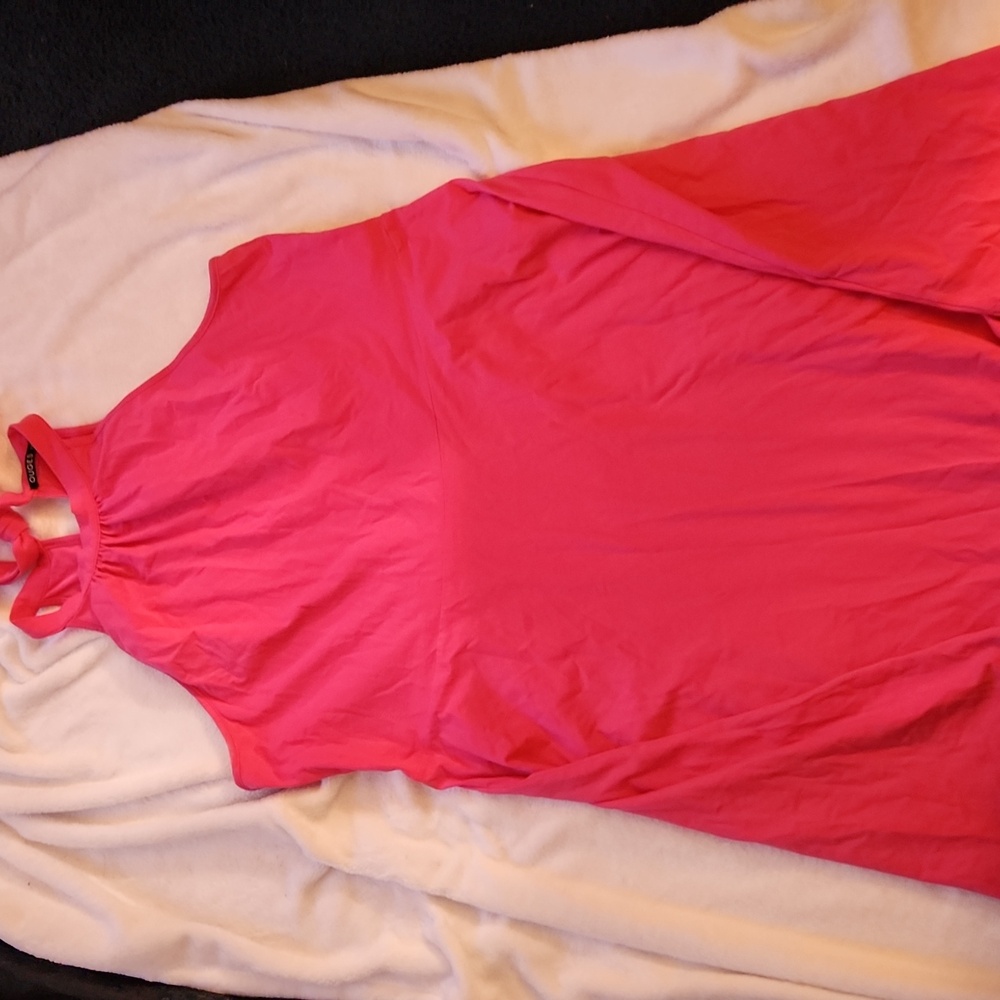 Vibrant Pink Halter Dress